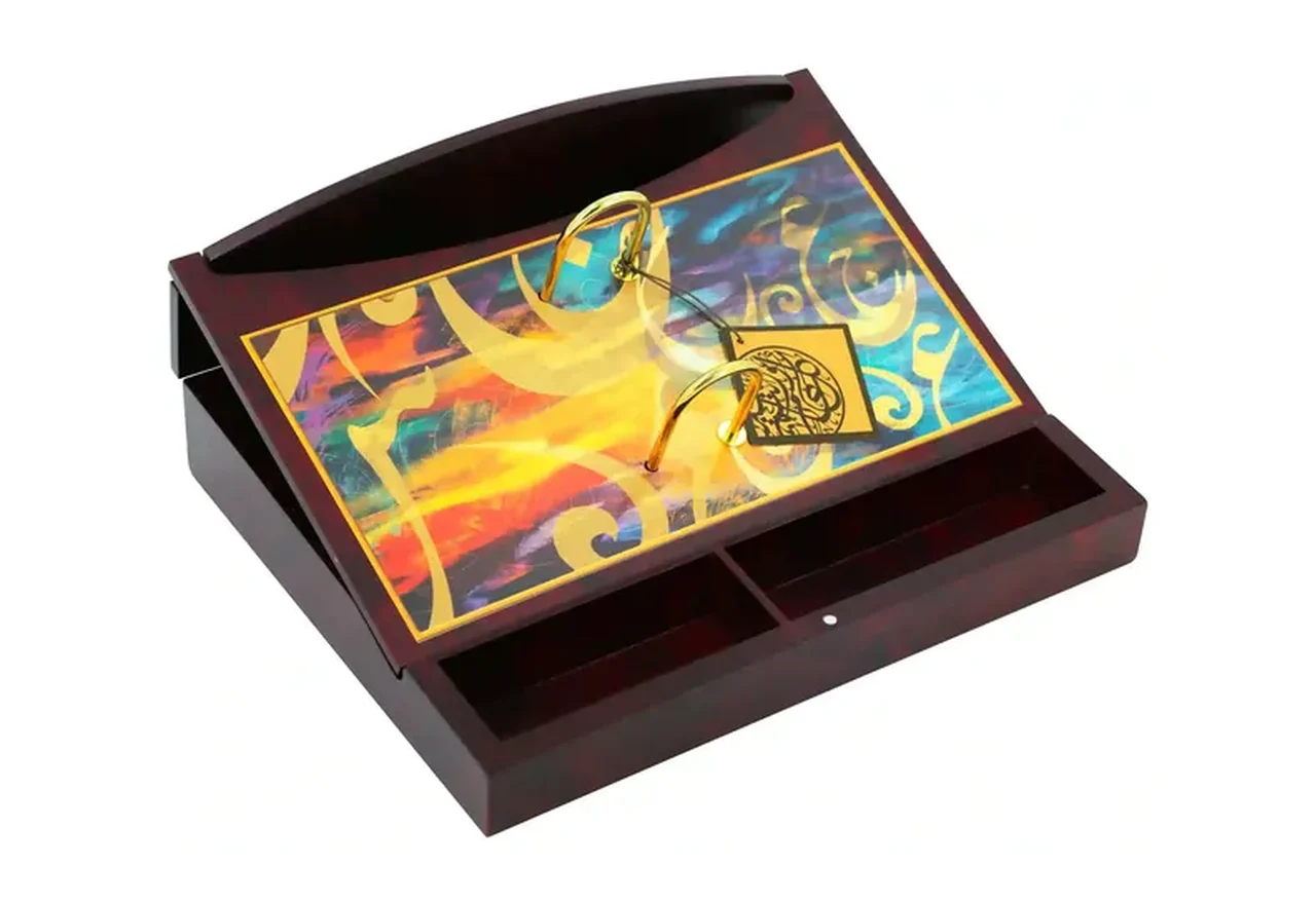 Photo-printed box calendar with compartments, item 7927FBU