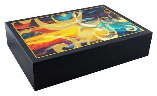 Calligraphy MDF box, item MON 113