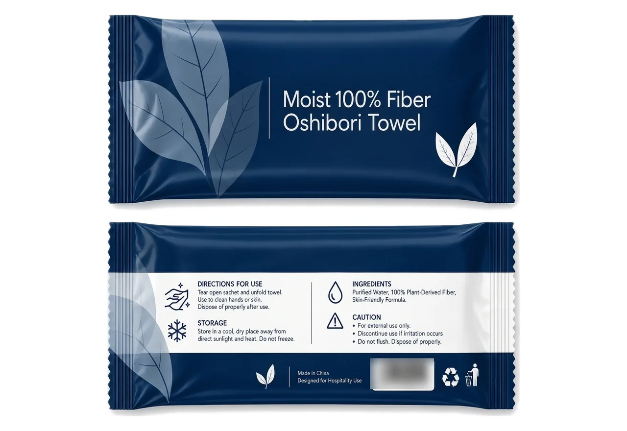Oshibori wet towel, item 48271